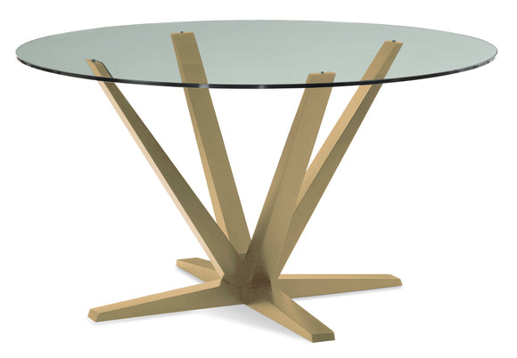 Aura Round Dining Table - Glass Top