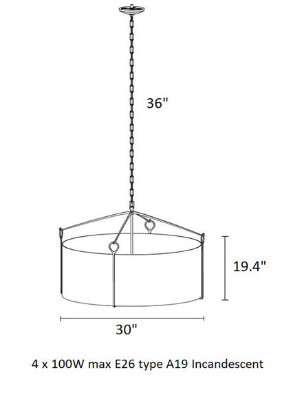Bow Large Pendant Light