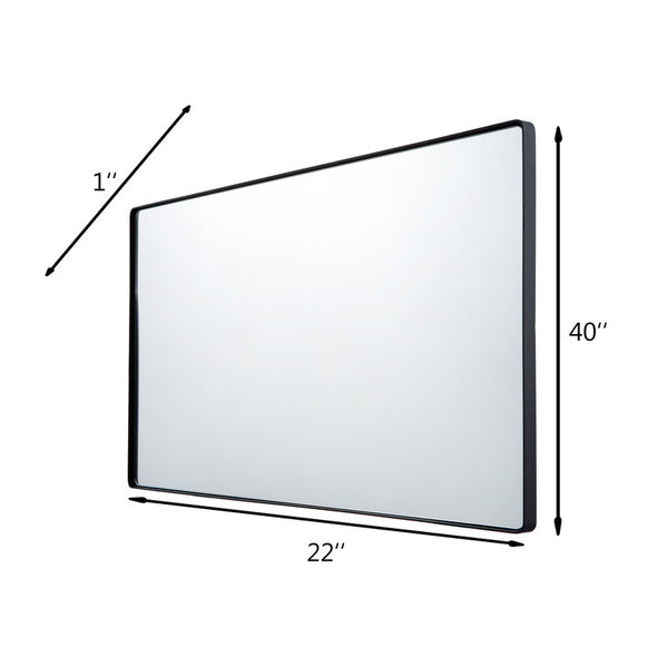 Kye 22x40 Rounded Rectangular Wall Mirror