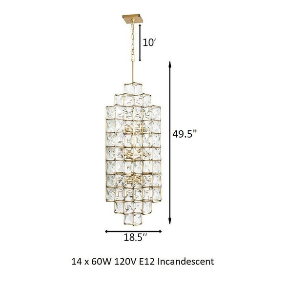 Cubic Foyer Pendant Light