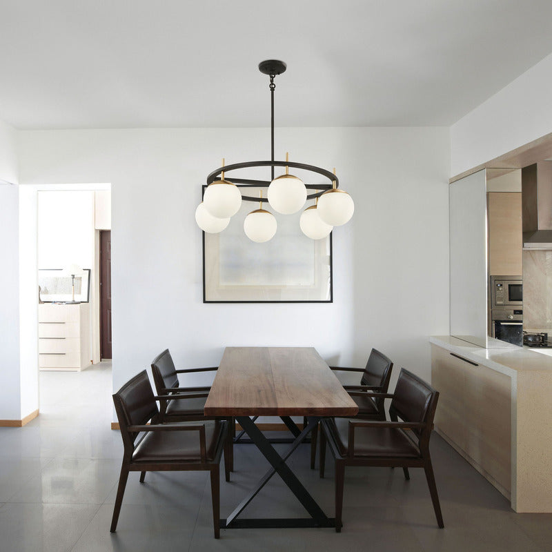George Kovacs P1356 618 Alluria Pendant Light Weathered Black W Autumn Gold