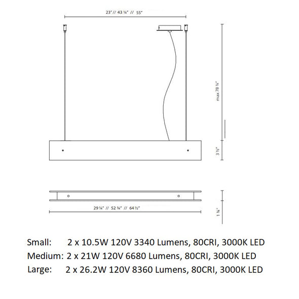 Marc 2-Light LED Dimming Pendant Light