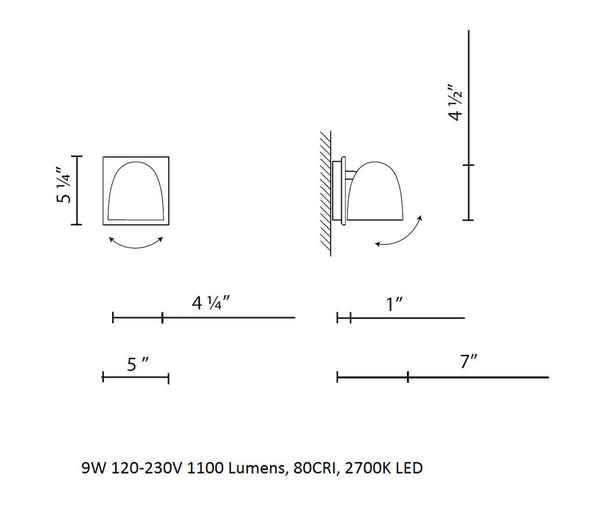 Speers LED Wall Light