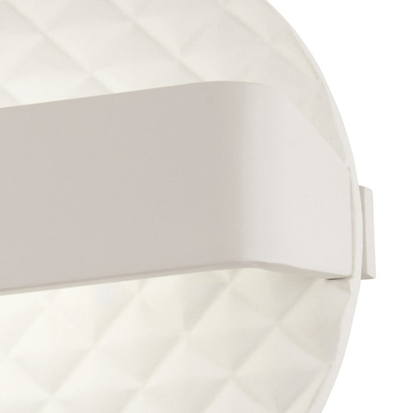 Quilted Round LED Wall Sconce