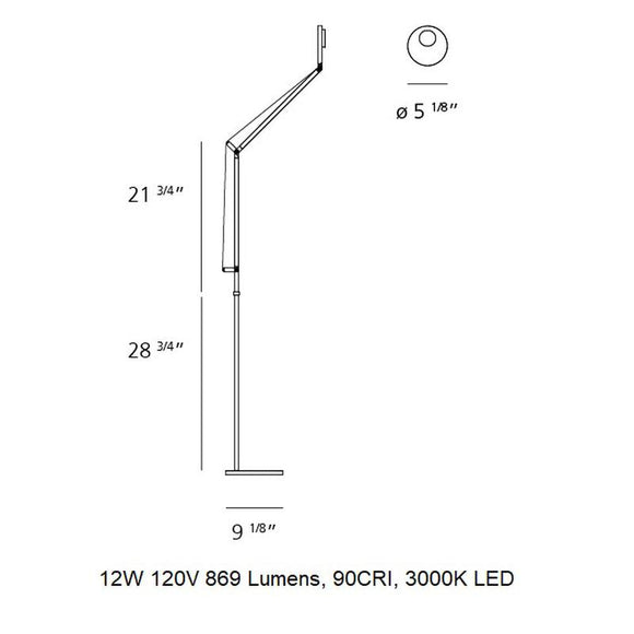 Demetra Professional LED Floor Lamp