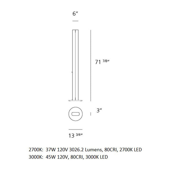 Megaron LED Floor Lamp