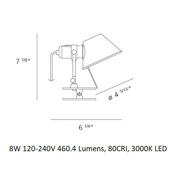 Tolomeo Micro LED Clip Spot Wall Light