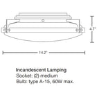 Metra Small Flush Mount