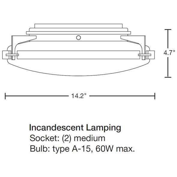 Metra Small Flush Mount