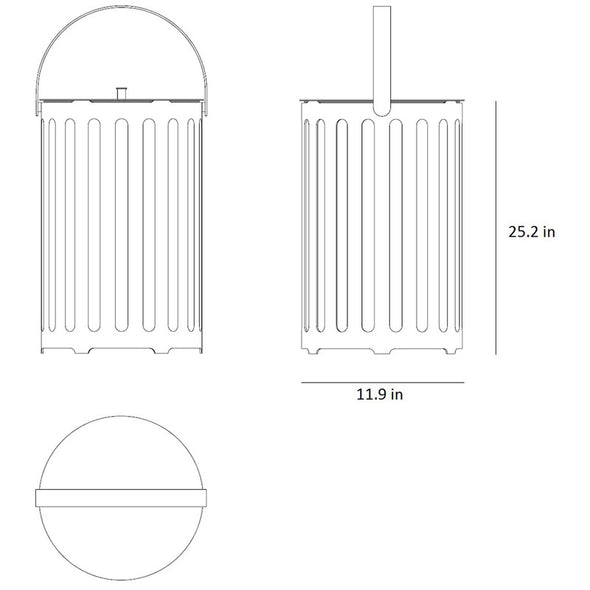 Lighttube Round Lantern