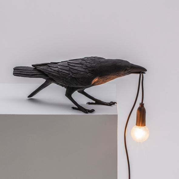 Bird Playing Outdoor Lamp