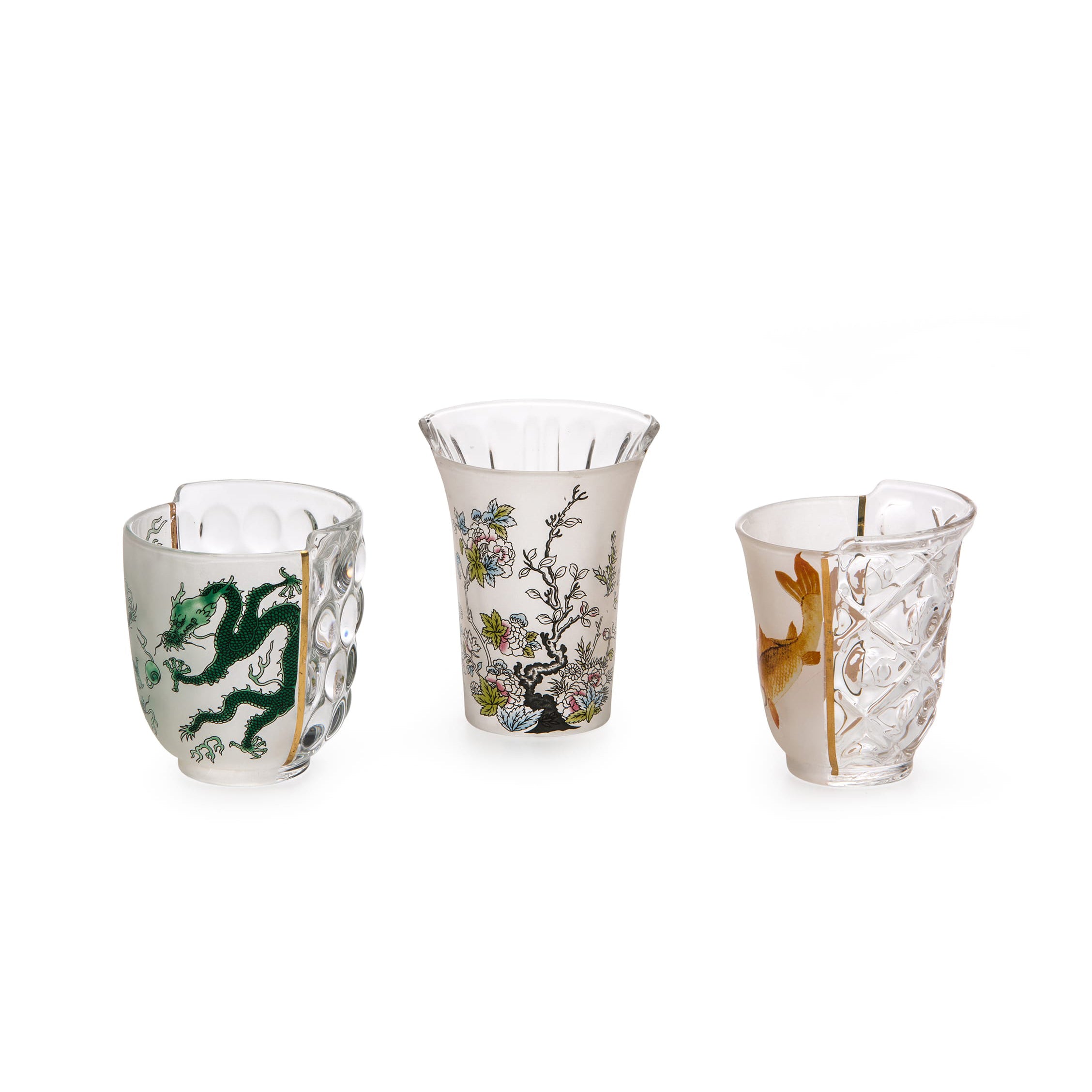 Seletti Hybrid Set of 3 Glasses