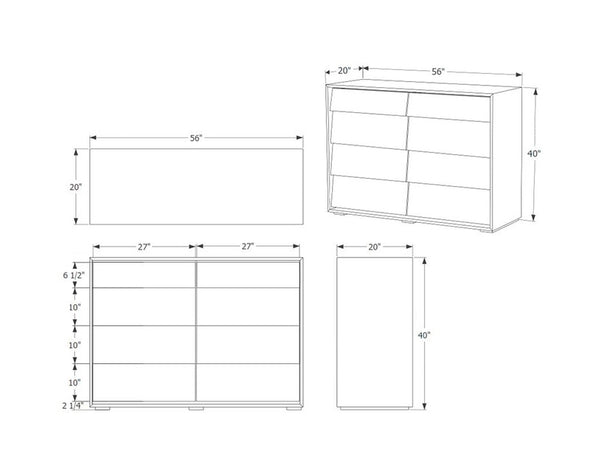 Oliver Tall Dresser