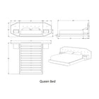 101179 Upholstered Bed