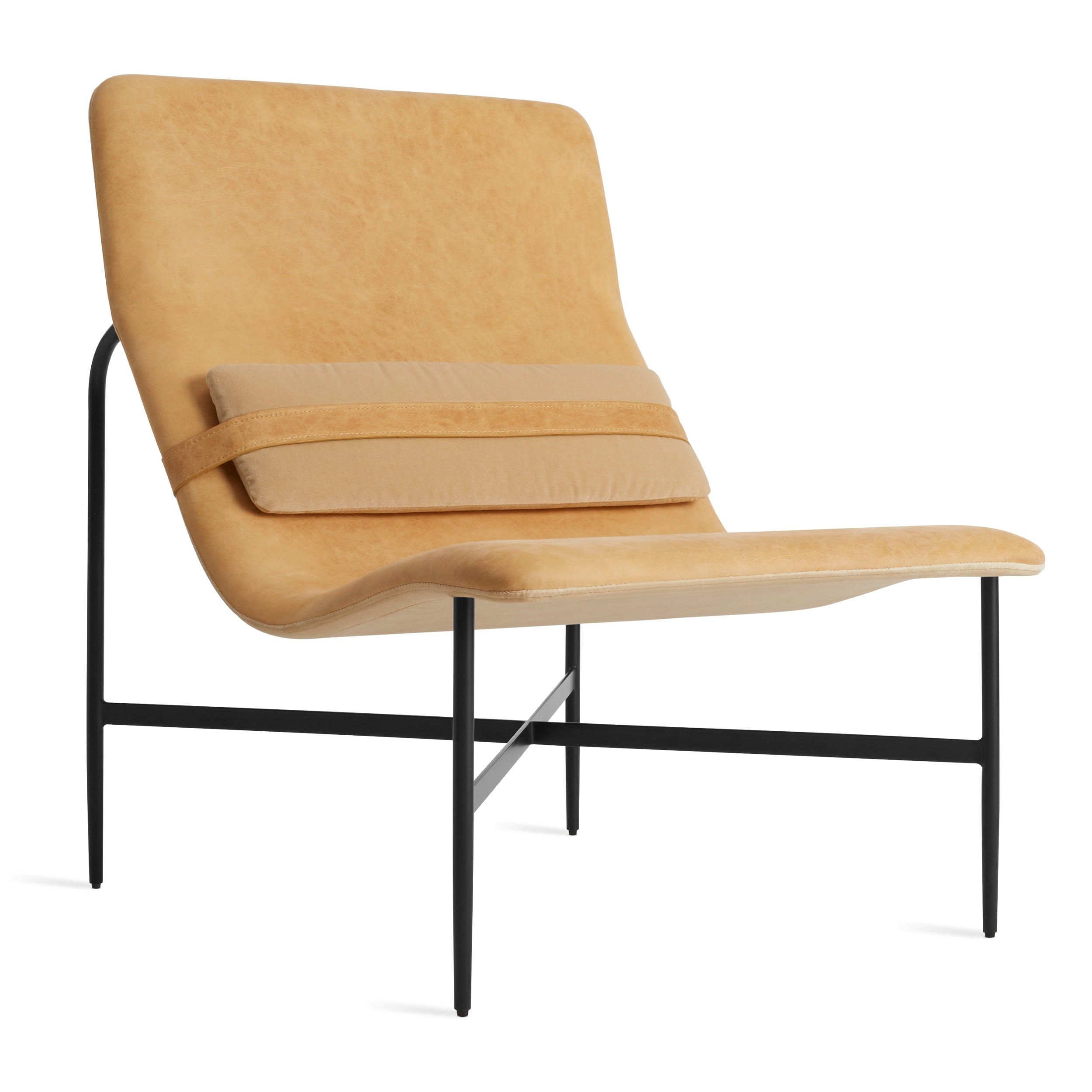 elevación fuerte Radar Blu Dot Deep Thoughts Leather Lounge Chair - 2Modern