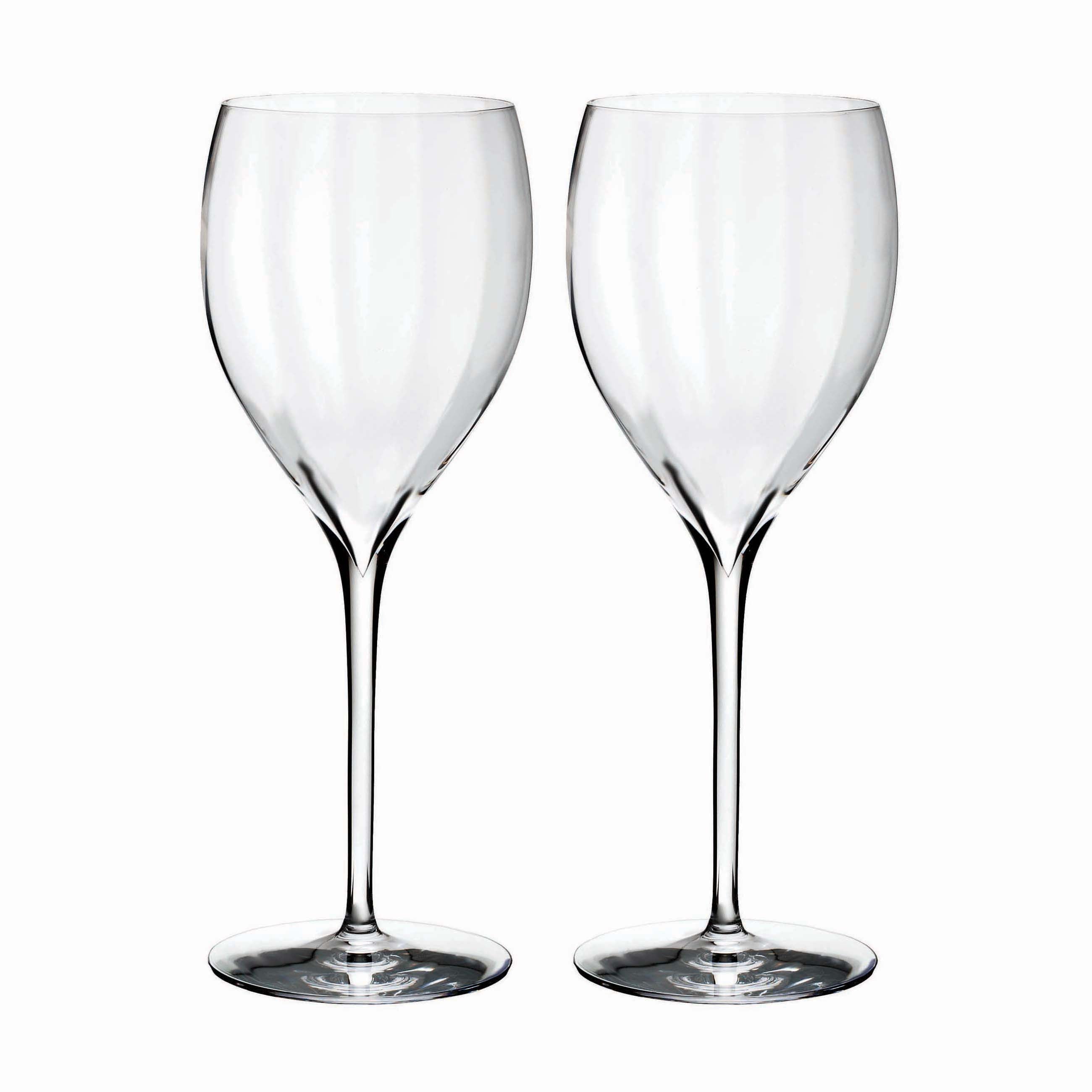 waterford glass wine glasses Waterford Elegance Optic Crisp White, Set of 2