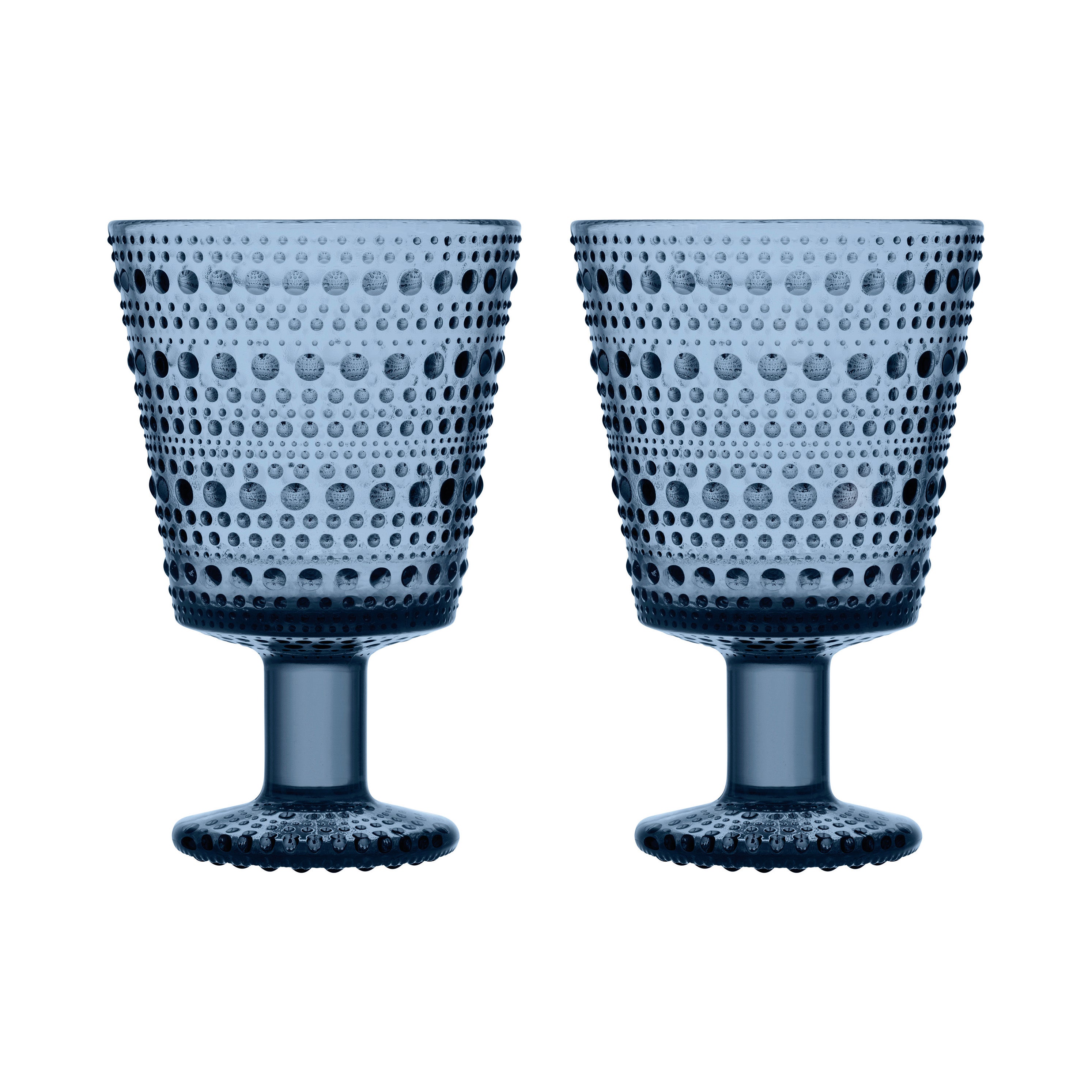 rika-mama ARABIA Lehmus × kastehelmi Lot Of 3 : 1964 Arabia : Kastehelmi Clear Glass Cups : Oliva