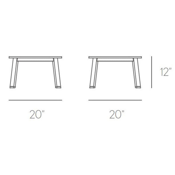 Timeless Chaiselongue Table