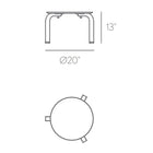 Stack Chaiselongue Side Table