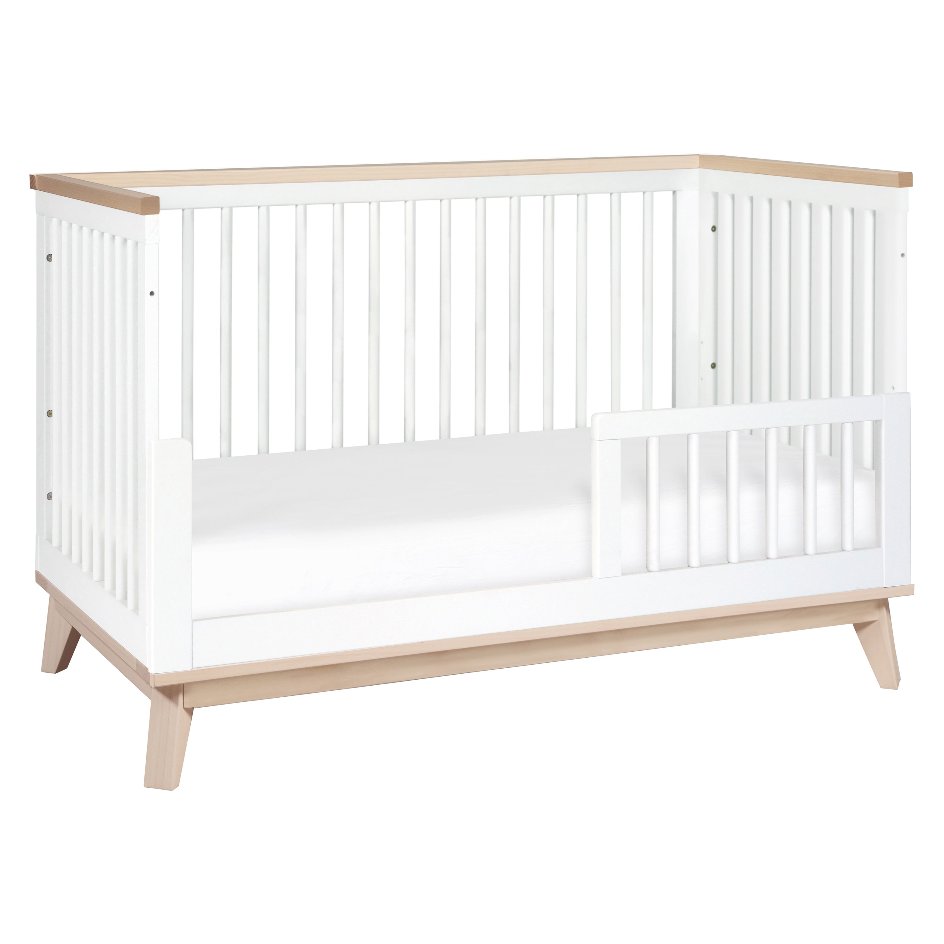 Babyletto Scoot 3 in 1 Convertible Crib with Toddler Bed Conversion Kit 2Modern