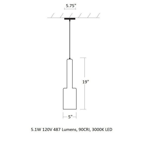 Spindle Pendant Light