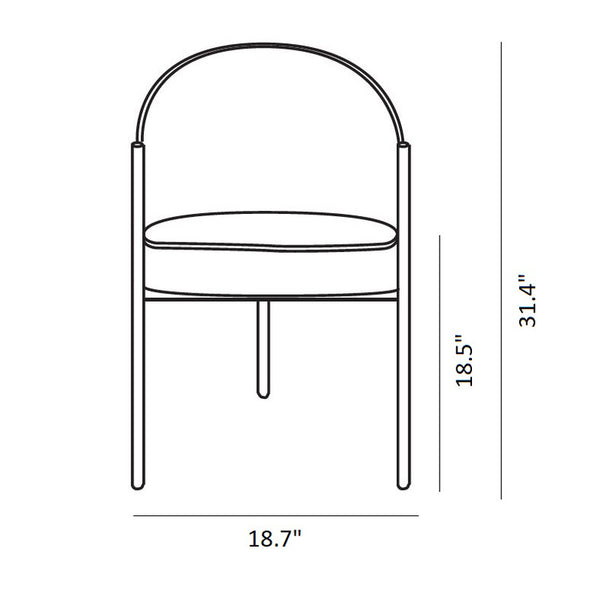 Costes Upholstered Armchair