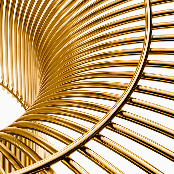 Platner Gold Stool