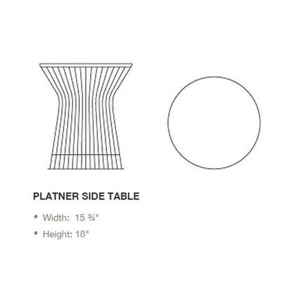 Platner Gold Side Table