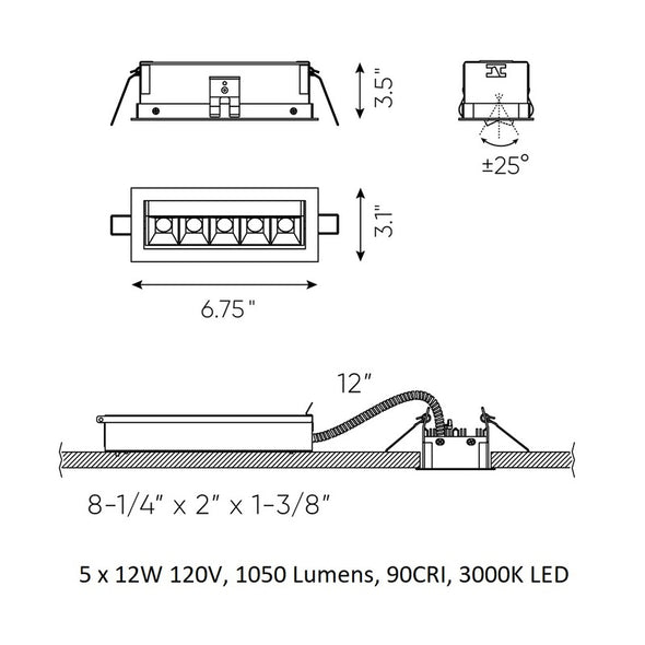 Multi-Spot Swivel Recessed Downlight