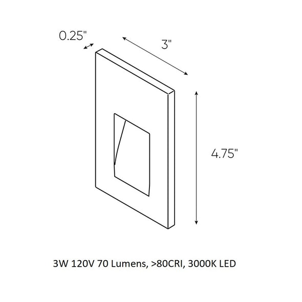 LED Indoor / Outdoor Step Light 2D