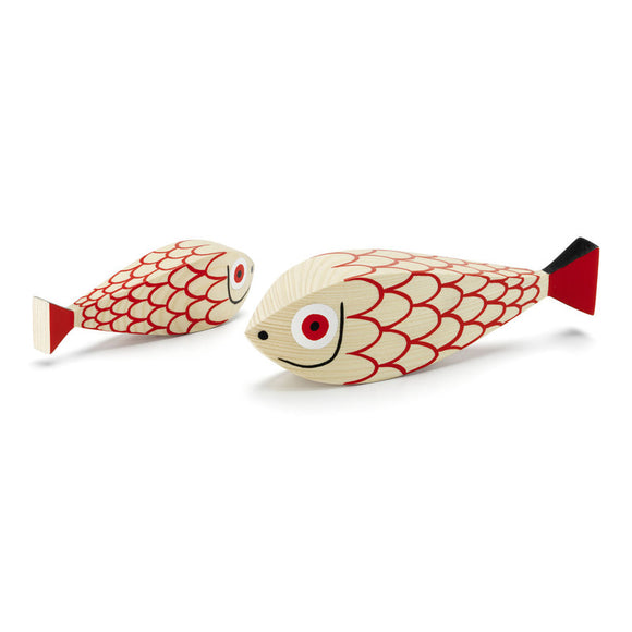 Wooden Doll Mother Fish and Child