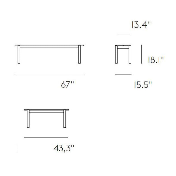 Linear Wood Table