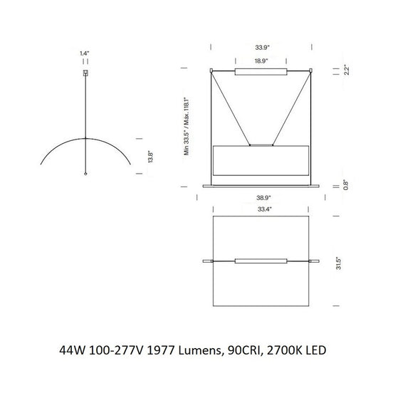 Lamina Mayor Pendant Light