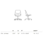 Ollo Armless Chair with Plastic Base
