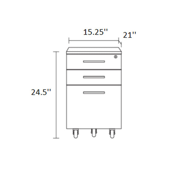 Sequel 20 Mobile File Pedestal