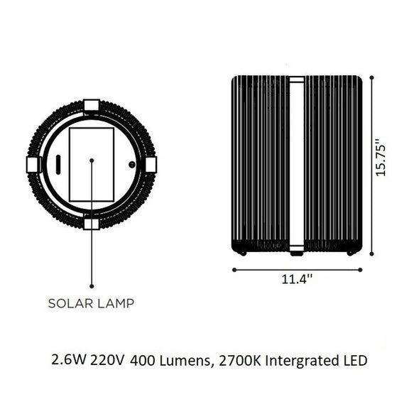 Ropy Table Lamp With Solar Module