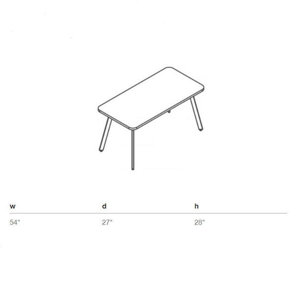 Rockwell Unscripted Rectangular Easy Table