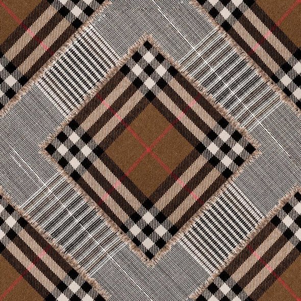 Checkered Patchwork Wallpaper Sample Swatch