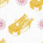 Sardines Wallpaper Sample Swatch