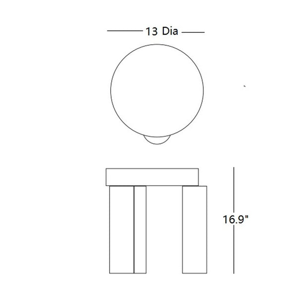 Offset Side Table