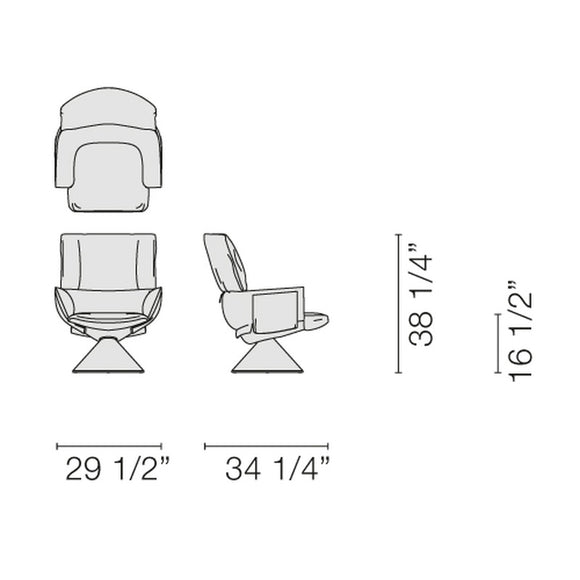 Lud'o Lounge Conical Armchair