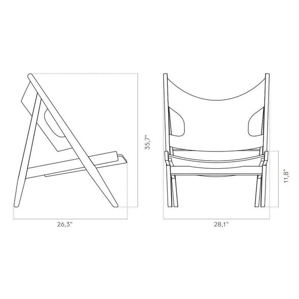 Knitting Lounge Chair Sheepskin Upholstery