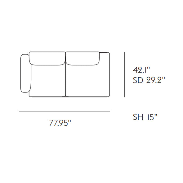In Situ Modular Sofa Series 2-Seater, No. 3