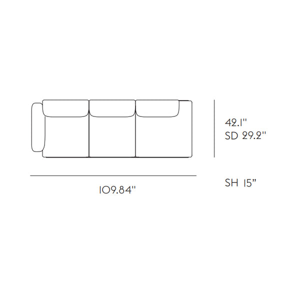 In Situ Modular Sofa Series 3-Seater, No. 3