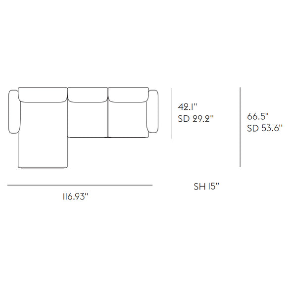 In Situ Modular Sofa Series 3-Seater, No. 7