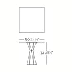 Illuminated Vertex Square Table