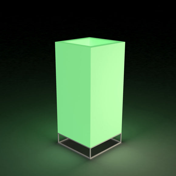 Illuminated Vela High Cube Planter