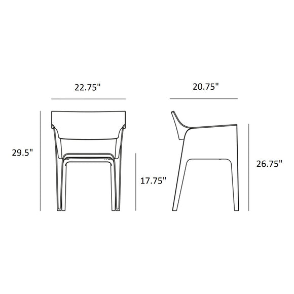 Pedrera Armchair (Set of 4)