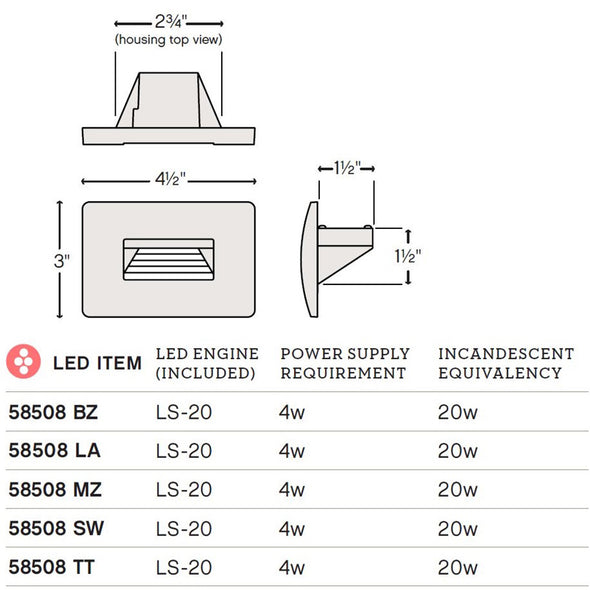 Luna LED Medium Step Light