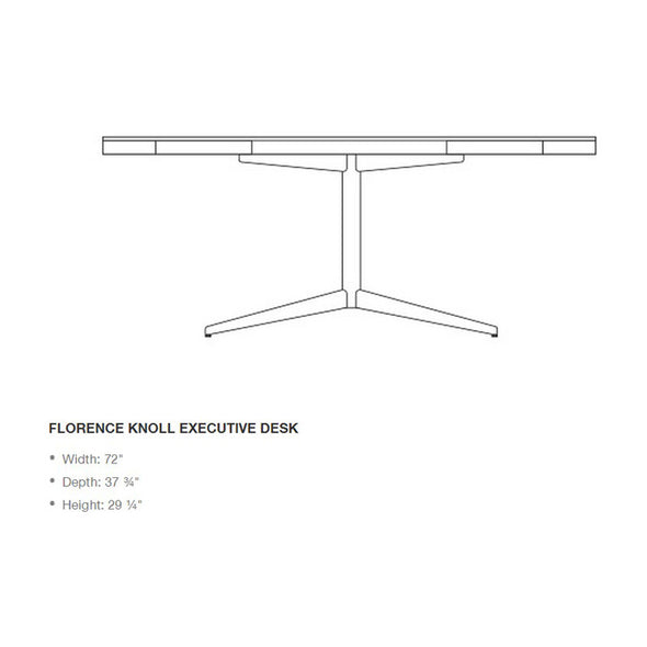 Florence Knoll Executive Desk
